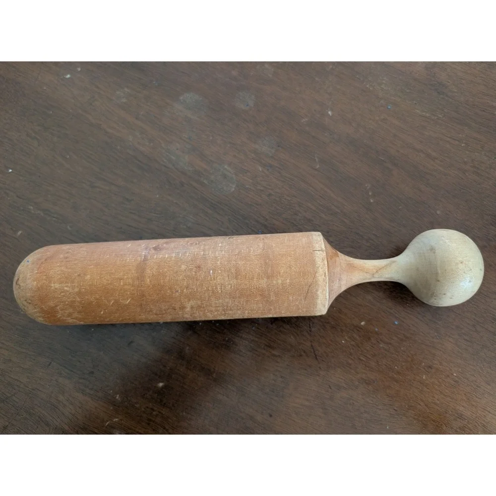 Vintage Wooden Pestel 11 Inches Long, 2 Inches Wide, Farmhouse, Cottagecore